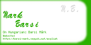 mark barsi business card