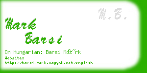 mark barsi business card